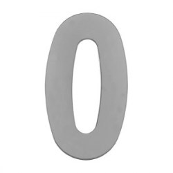 Цифра дверного номера металл MARLOK 0-9 хром