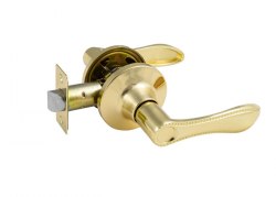 Ручка-защелка дверная S-Locked 500-05 РS РВ золото без ключа и фиксатора