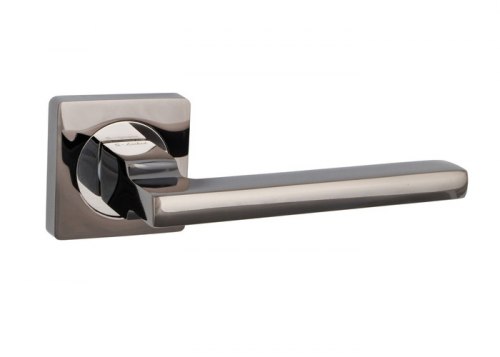 Ручки дверные S-Locked A-120 BH/CP черный никель круг
