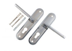 Ручки на планке м/о55мм S-Locked 155-224 SN/CP сатин/хром