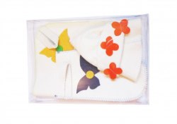 Набор для бани и сауны «Бабочка» (коврик ,шапка ,рукавица) OBSI БВ149
