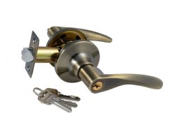 Ручка-защелка дверная S-Locked 3901-01 с ключом и фиксатором
