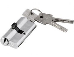 Цилиндровый механизм S-Locked AL-60 СР хром ключ/ключ