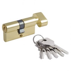 Цилиндровый механизм Нора-М ECO Z ЛВ-90 (золото) (45-45)