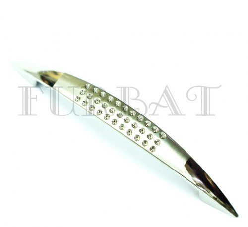 Мебельная ручка FURBAT 2856-128 матовый хром/хром