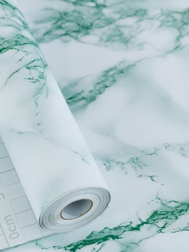 Пленка самоклеящаяся 0,45*8м мрамор бело-зеленый Axelfix 3836С