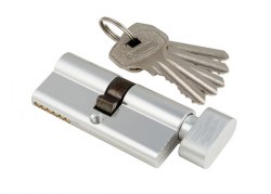 Цилиндровый механизм S-Locked AL102-60-CP к/вертушка, хром, 5 ключей 122386