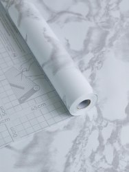 Пленка самоклеящаяся0.675*8м мрамор светло-серый Axelfix Y13