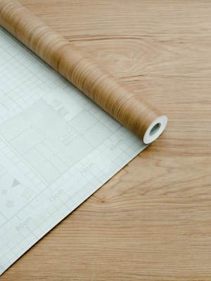 Пленка самоклеящаяся 0,45*8м береза светло-коричневая Axelfix H2003