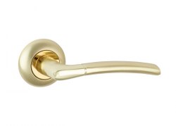 Дверные ручки S-Locked 255-А SB/PB матовое золото