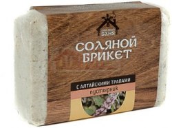 Соляной брикет 1,35кг Соляная баня Хмель
