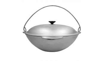 Казан с крышкой и дужкой, без покрытия 10л ООО "Силумин" БКД10