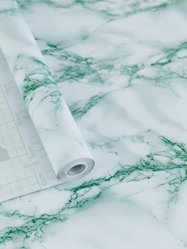Пленка самоклеящаяся 0,675*8м мрамор бело-зеленый Axelfix 3636