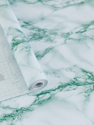 Пленка самоклеящаяся 0,675*8м мрамор бело-зеленый Axelfix 3636