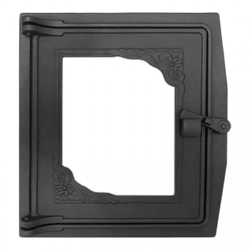 Дверка топочная окрашенная со стеклом Рублит ДТ-4С "Полесье"