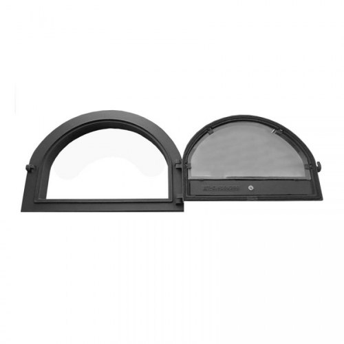 Дверка герметичная окрашенная со стеклом 10х280 Рублит ДТ-С.4 “Смоква”