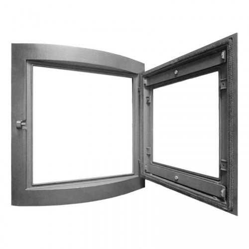 Дверка герметичная радиальная со стеклом окрашенная Рублит ДТ-С.410.2 "Селяночка" 500*500