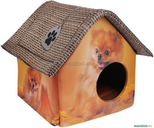 ДОМ ДИЗАЙН для животных 33*33*40 PerseiLine ДМД-1 Померанский шпиц