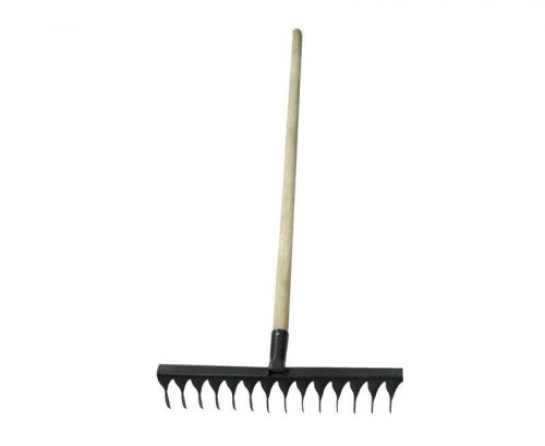 Грабли витые с черенком 10 зубьев