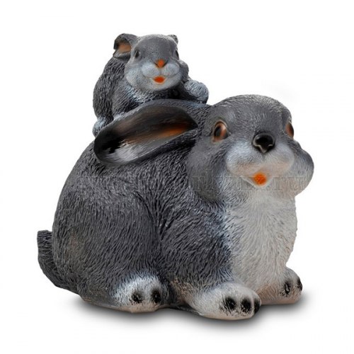 Садовая фигурка из гипса Два зайца малые (20*18см)