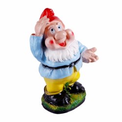 Садовая фигурка из гипса Гном с протянутой рукой (410*270мм)