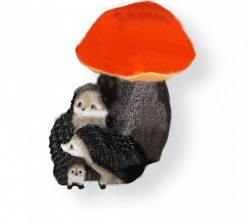 Садовая фигурка из гипса Гриб №7 26*27см