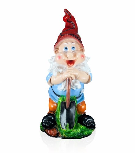 Садовая фигурка из гипса Гном с лопатой средний (570*270мм)
