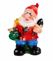 Садовая фигурка из гипса Гном с лейкой (410*270мм)