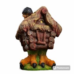 Садовая фигурка из гипса Избушка №4 45*36см