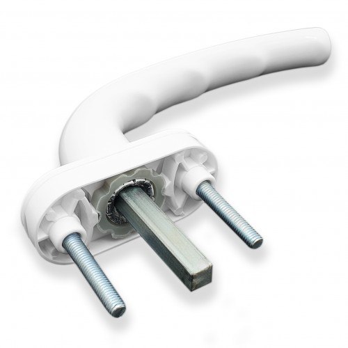 Ручка для пластиковых окон "Макбет" белая 8-ми позиционная