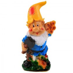 Садовая фигурка из гипса Гном-Дровосек (310*180мм)