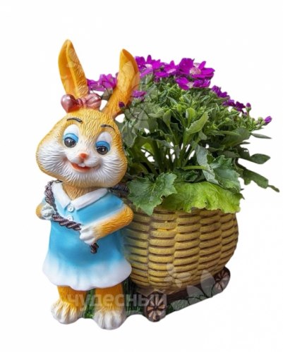 Садовая фигурка из гипса Дочь "Зайка" 33*28см