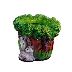 Садовая фигурка из гипса Кашпо Зебры (170*220мм)