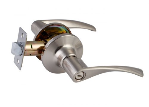 Ручка-защелка дверная S-Locked 23-03- SN сатин с фиксатором, сатин