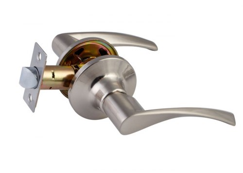 Ручка-защелка дверная S-Locked 23-05- SN сатин без ключа и фиксатора, сатин