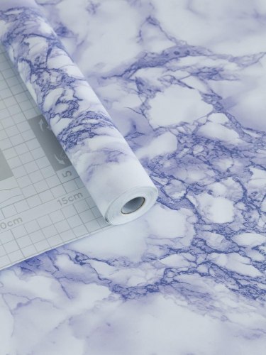 Пленка самоклеящаяся 0,9*8м мрамор бело-фиолетовый Axelfix 3836В