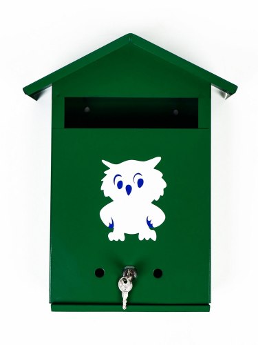 Ящик почтовый Агроснаб Домик с китайским замком зеленый