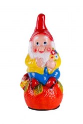 Садовая фигурка из гипса гном на апельсине (2250*260мм)