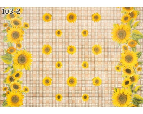 Клеенка столовая ткань с ПВХ покрытием коллекция "Этюд" 125см х 25м 103/2