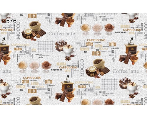 Клеенка столовая нетканая основа с ПВХ покрытием коллекция "Мажор" 135см х 20м 1 сорт 576/0