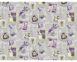 Клеенка столовая нетканая основа с ПВХ покрытием коллекция "Мажор" 135см х 20м 1 сорт 579/15