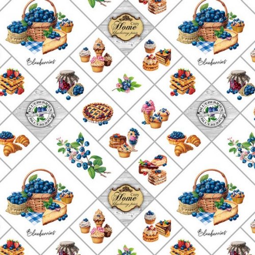 Клеенка столовая нетканая основа с ПВХ покрытием коллекция "Мажор" 135см х 20м 1 сорт 655/0