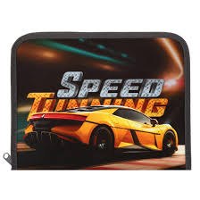 Папка для тетрадей А5 молния вокруг печать на пластике, 230/180/25 (50) (ПМ-А5-04, СКАЙЛАЙН 2021)