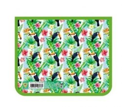 Папка для тетрадей А5 с дизайном, на молнии сверху, 230/190/50) в ас-те, ((ПМ-А5-291)