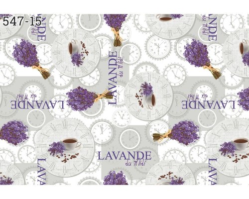 Клеенка столовая нетканая основа с ПВХ покрытием коллекция "Мажор" 135см х 20м 1 сорт 547/15