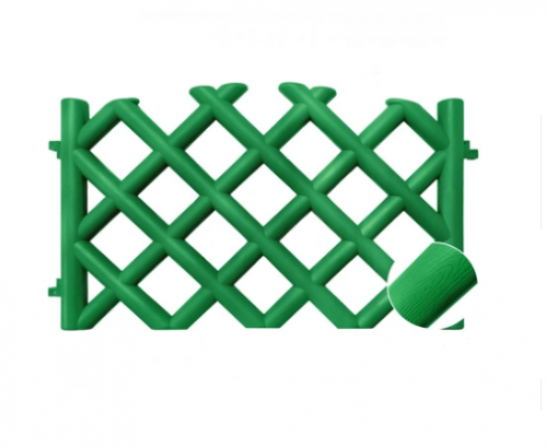 Забор декоративный "BAROKKO" №5 Зеленый, 4шт, длина 278см, высота 41см 00053