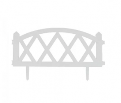 Забор декоративный "MODERN" №4, 5шт, длина 3,00м, белый 50013