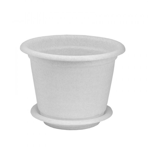 Кашпо Natura D 250 6л с поддоном Мрамор d250*205