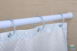 Карниз прямой телескопический белый