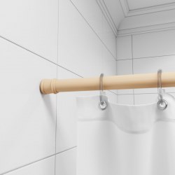 Карниз прямой телескопический кремовый